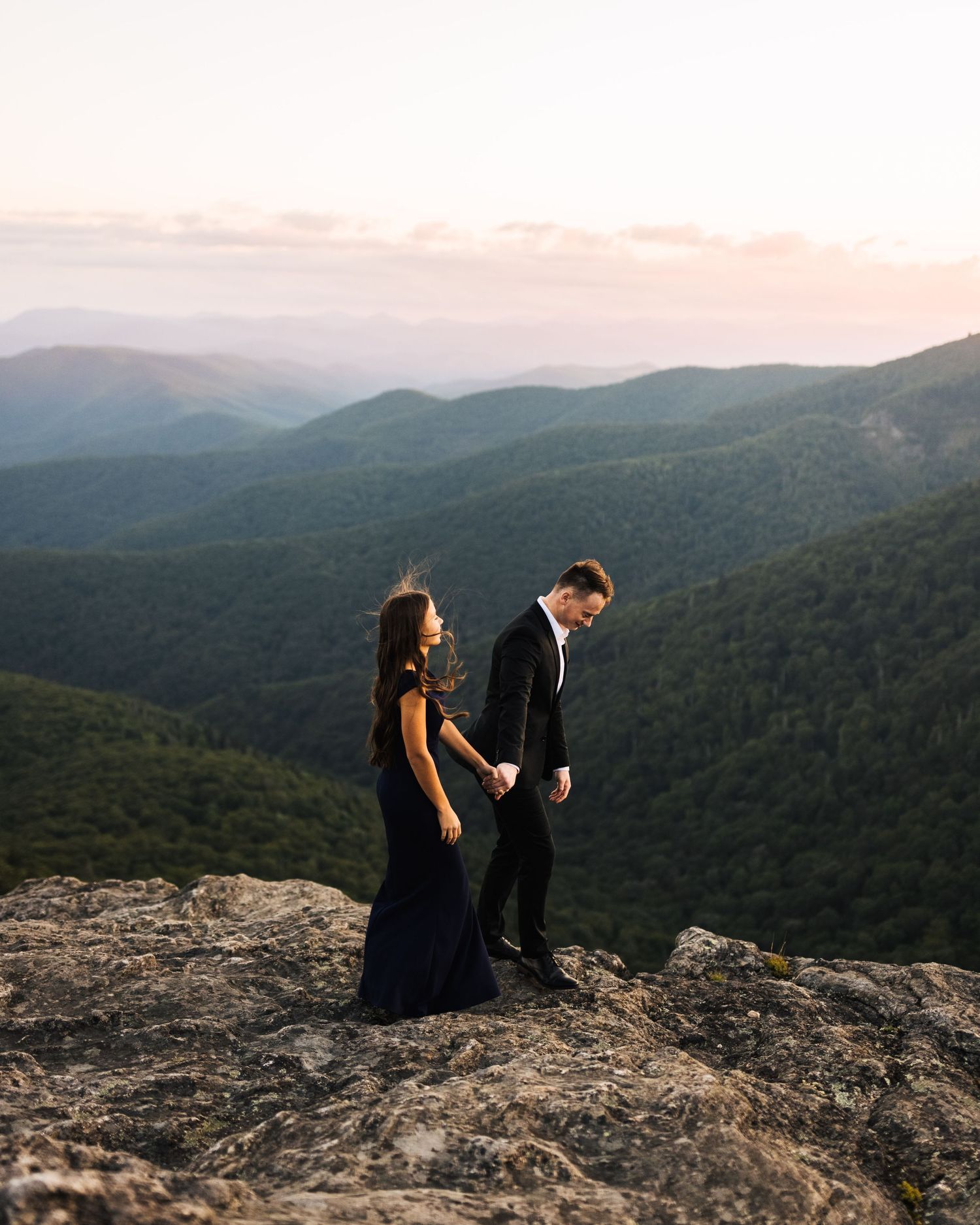 asheville nc engagement session