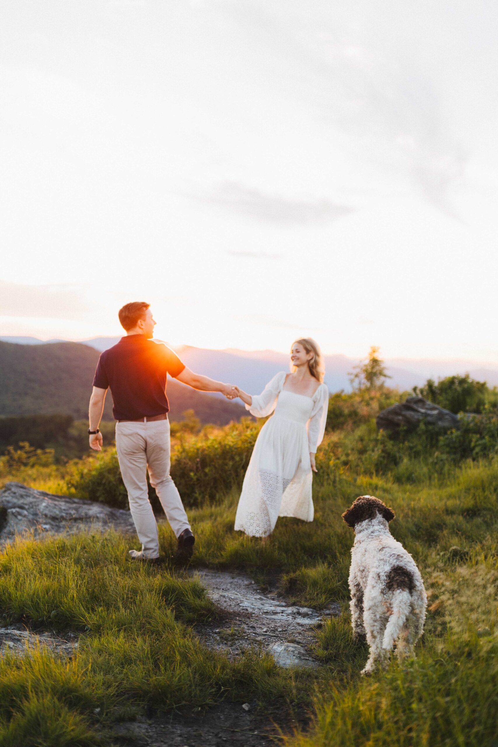 engagement session at black balsam knob